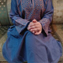 Grey Woolen Kashmiri Pheran with Sozni Work