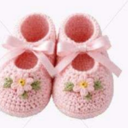 Crochet Baby Booties Set