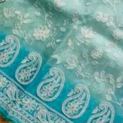 Embroidered Silk Saree