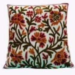 Kashmiri Crewel Cushion Cover