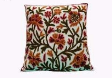 Kashmiri Crewel Cushion Cover