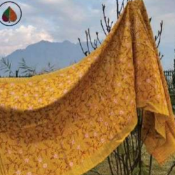 Kashmiri Saffron ‘Jaal’ Stole